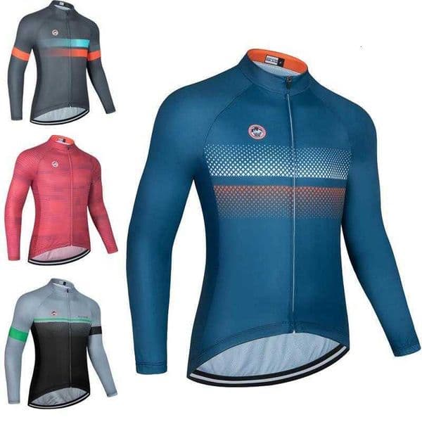 Cycling 2024 New Jersey Autumn Long Sleeve Men Summer Cycling Clothing Tops Spring MTB Bike Jersey Road Bicycle Jackets M260616