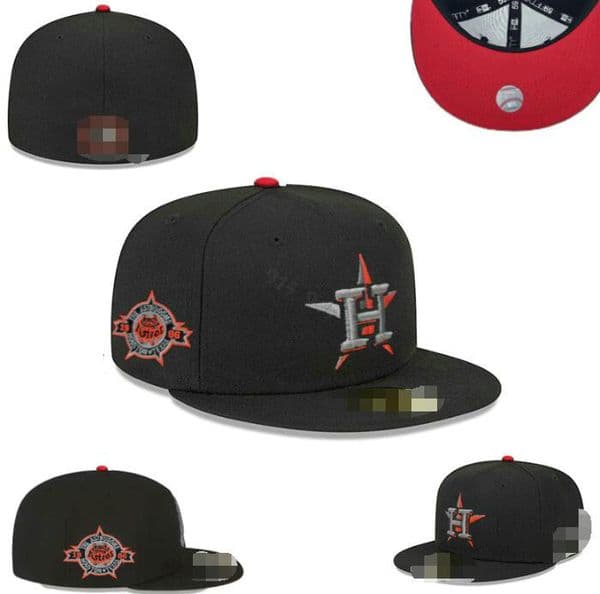 2026 Baseball Astros 2025 Mens Baseball Team 2024 World Series Champions Full Closed Caps Summer Letter Bone Black Color Casual Sport Flat Fitted Hats a1