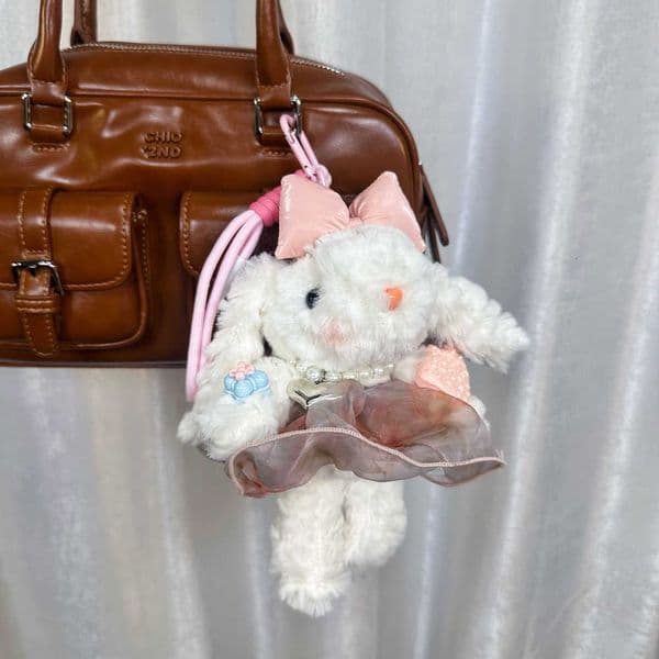 ice cream-themed new lop-eared Cute rabbit plush toy keychain creative design Y260615