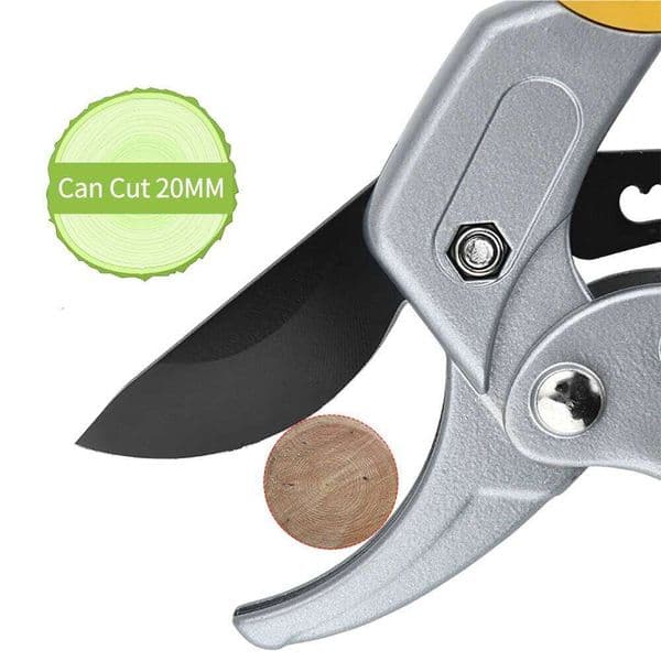 Heavy Duty Scissors Ratchet Pruner with Ratcheting Garden Hand Tool Clippers Gardening Pruners Tools 26L0615
