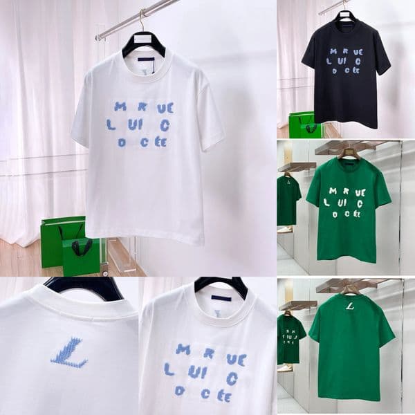 Designer brand high quality men's T shirt Polo shirt woolen yarn jacquard embroidery letter men's T shirt casual daily wear unisex short sleeved shirt b3b