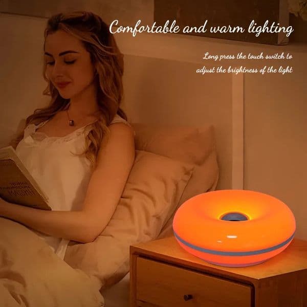 Sweet donut touch bedside night light with USB charging port adjustable by bedroom and living room atmosphere desk lamp 260615