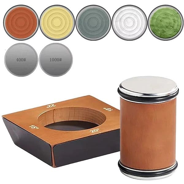 4 Angles Rolling Knife Sharpener Kit For Straight Edge Roller Sharpening With Industry Diamonds Whetstone Chef Set 260615
