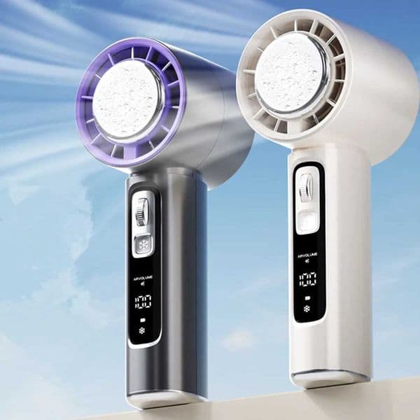 2024 New Semiconductor Refrigeration High-speed Handheld Electric Fan 3000mAh USB Portable Rechargeable Outdoor Small Fan Z260616