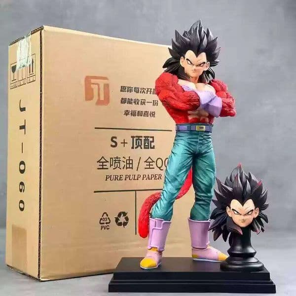 Jt Anime Dragon Ball Figure Super Saiyan 4 Vegeta Statue Pvc Collection Model Toys Desktop Decoration Figurine Gift 30cm 26Y0616