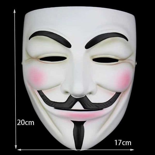 High Quality Halloween Resin Mask Horror V for Vendetta Anonymous Guy Masquerade Mask Fancy Costume Cosplay Collect Party Props C260616