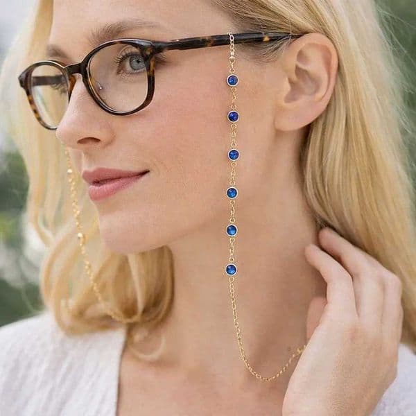Colorful Crystal Beads Eyeglass Holder Multicolor Anti Drop Glasses Chain Nonslip Sunglass Lanyard Straps Eye Accessories C260616