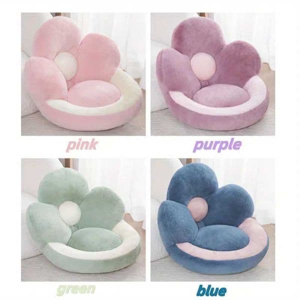 Flower Pillow Cushion Creative Plush Cushion Multicolor Soft Home Cushion Against the Waist Girls Nap Pillow Bedroom Seat Pillow C260616