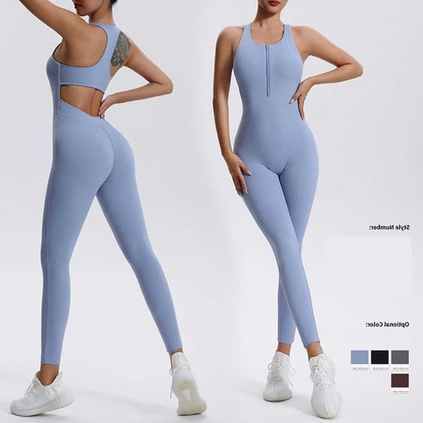 Full Yoga Women Set Jumpsuit Seasons Casual Fitness Sporty Playsuit Sleeveless Slim Activewear All In One Jumpsuit Clothing LadyR260616