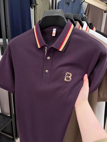 Men's Polos Premium Classic Polo Shirt With Colorful Trim & Soft Fabric Versatile For Work Casual Occasions