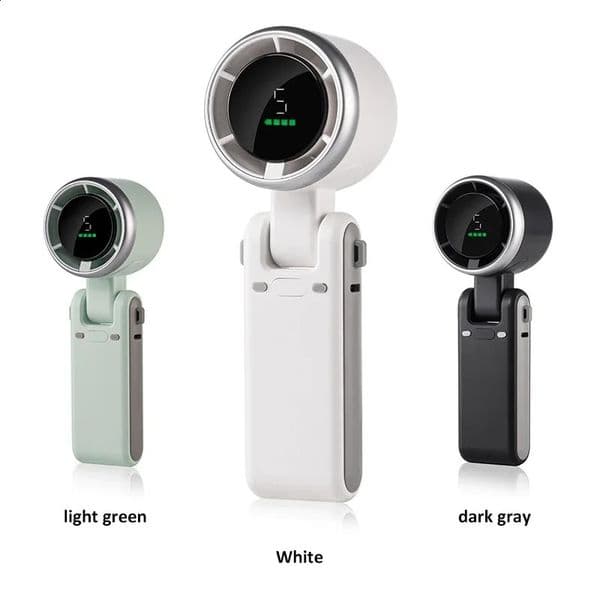 Hanging Neck Outdoor 180 Degree Folding Desktop Mini Fan Hand-held Folding High-speed Powerful Turbo Fan 260616