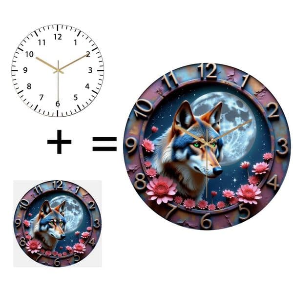 30Cm Customized Round Glass Clock For Celebrating Safety Milestones, With Customizable Number Of Days