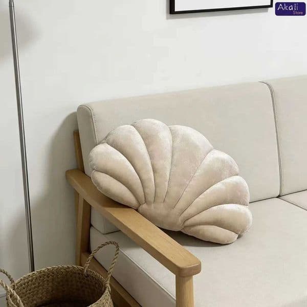 Plush Velvet Shell Cushion Pillow Soft Decorative Throw Pillow for Sofa Chair Bed Living Room Bedroom Boho Home Decor C260616