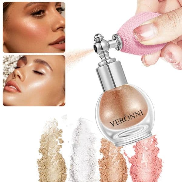 Glitter Body Highlighter Powder Spray MakeupShimmer for And Face HairPartiesFestivals Cosmetic Luminous Effects 260615
