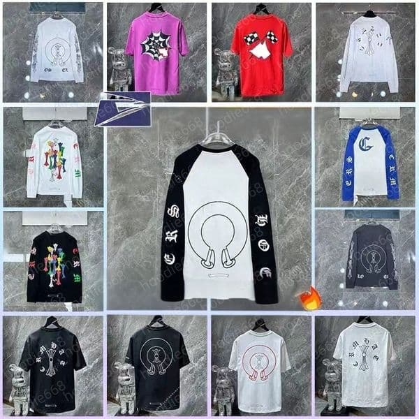 Chromelys mens t shirt chrom quality designer shirts sweatshirts hip hop loose sleeves cotton pullover cardigan hip hop running designer hoodie tops men hoodie high