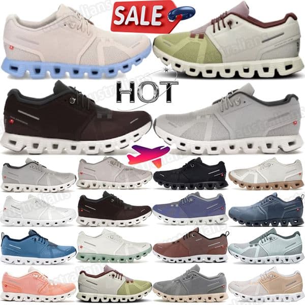 shoes mens trainers sneakers running shoe Women Breathable Mesh Upper Lightweight Cushioning Road Non slip Rubber Outsole Casual White Black Grey Sand Pearl Coral