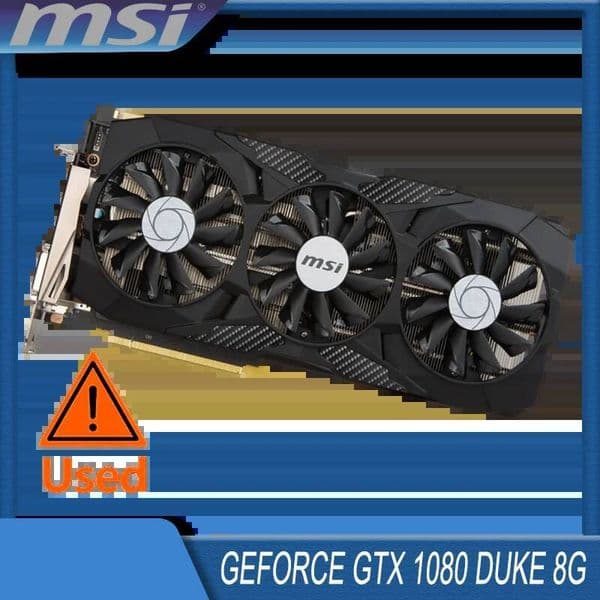 MSI GeForce GTX 1080 8GB GDDR5X 256-bit PCIe 30 x16 7nm Desktop Computer Gaming GPU