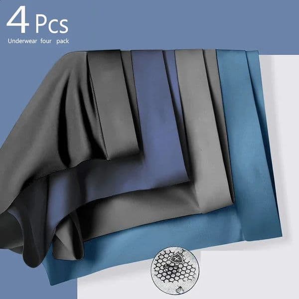 4PcsLot Men Boxers Man Boxers Boxer Thin Smooth Graphene Men Underpants Breathable Mens Panties Ultrathin Underpanties Summer 260616