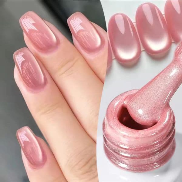 12ml 116pcs 2026 Clear Pink Glass Bead Moonlight Magnet Cat Eye Gel Nail Polish Supplies Cute Nails 260605