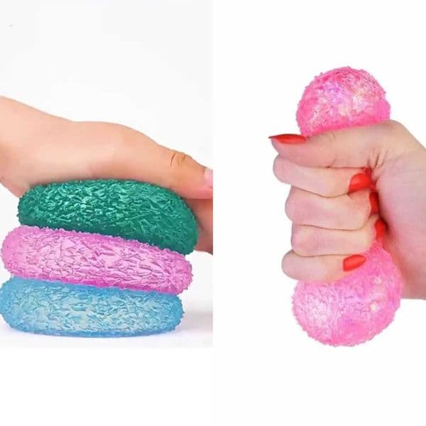 Fidgets Squishy Ice Ball Maltose Toy Super Soft Pink Mochi Slow-rebound Squeeze Toy Anti-Stress Toy for Adults Hand Exercise L260616