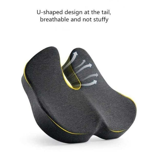 Zeby Rebound Memory Foam Office Chair Cushion Woman Tailbone Pelvis Orthopedic Medical Lady Seat Cushion Beautiful Buttocks Pad C260616