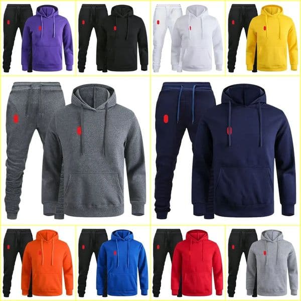 New Designer Pant Designer Tracksuits Small Horse Embroidery Hoodie Winter Autumn Sports Jacket And Pants Casual Men Hoodies baggy Sets Sweatshirt Sweatpan