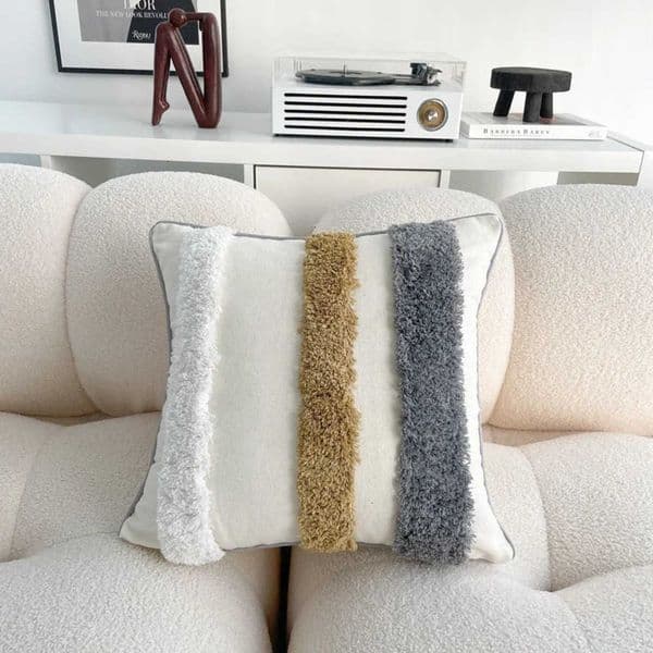 Covers Bohan low Cotton Linen - Tassel Cushion Cases for Sofa Living Ro Bedside Backrest Decor - Durable He Dec Y260617
