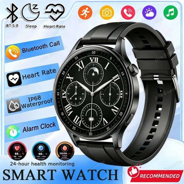 New 5 Pro GPS SmartWatch BluetoothCall IP68 Waterproof AMOLED Screen Custom Watch Face Sport Smartwatch Men Women iOS Hw12 J260617