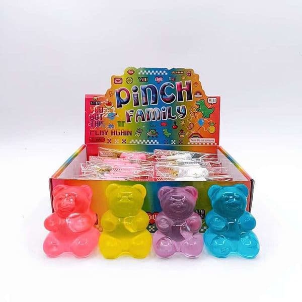 Needoh-style gummy bear maltose squishy sensory stress-relief toy with slow rebound and moldable texture abd