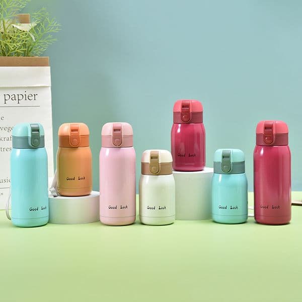 Mini Thermos Cup 200ml/360ml Pocket Cup Stainless Steel Thermal Coffee Mug Vacuum Flask Insulated Hot Water Bottle Kids Gift