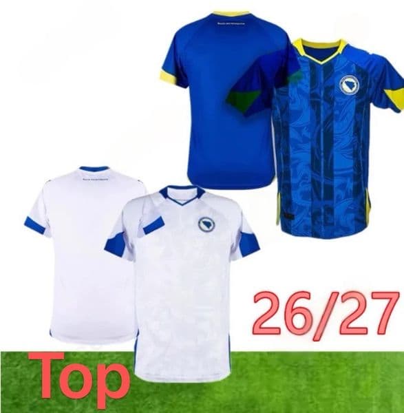 26/27 Bosnia and Herzegovina national team home and away jerseys, fan version football jersey, number 11 Zheko S-2XL optional
