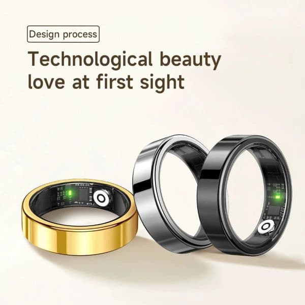 Smart Ring Bluetooth Smart Motion Step Counter Gesture Control Sleep Monitoring Ring Waterproof Multifunctional Health Monitoring Electronics RingSmart