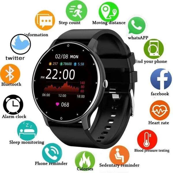 LIGE Ladies Smart BT Call Watch Sport Fitness Heart Rate Monitor Blood Oxygen Lady Smartwatch For Women IOS Android 26Y0617
