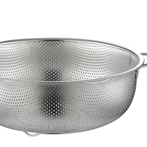 All Purpose Stainless Steel Fine Mesh Strainer Net Baskets with Handles Resting Base Colander Set Kitchen Supplies 260616