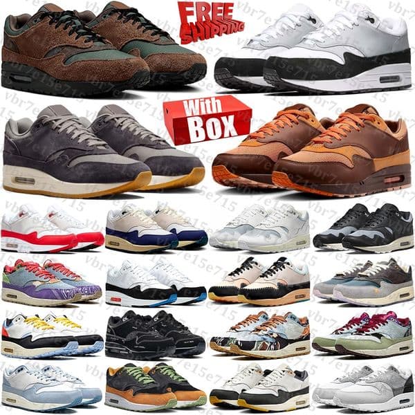 Free Shipping With Box 1 1s patta waves 87 Designer sneakers Running Shoes trainers for mens womens d h gate chaussure schuhe scarpe schoenen trainer hot