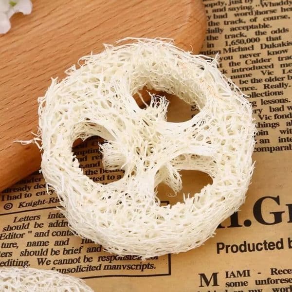 2026 cologne Natural Slices Handmade DIY Loofah Tools Cleaner perfume Sponge Scrubber Facial Soap Holder Free Shipping 32