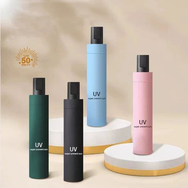 Foldable Manual Umbrella Waterproof and Windproof Umbrella Anti-UV Umbrella for Sunny Or Rainy Days Simple Solid Color Umbrel 260617