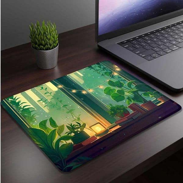 Mat Computer Small Mouse Pad Plants in the Forest Style Deskmat Pc Gaming Accessories Mousepad Gamer Mausepad Mats Keyboard Pads D260618