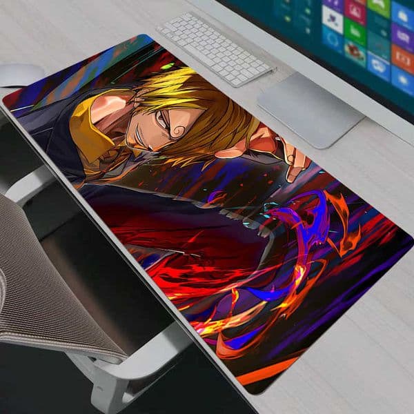 Pad Mouse Notbook Gamer Large Keyboard NonSlip Rubber Computer Carpet Desk Mat PC Gamer One Piece Sanji MousePad Youth Gifts D260618