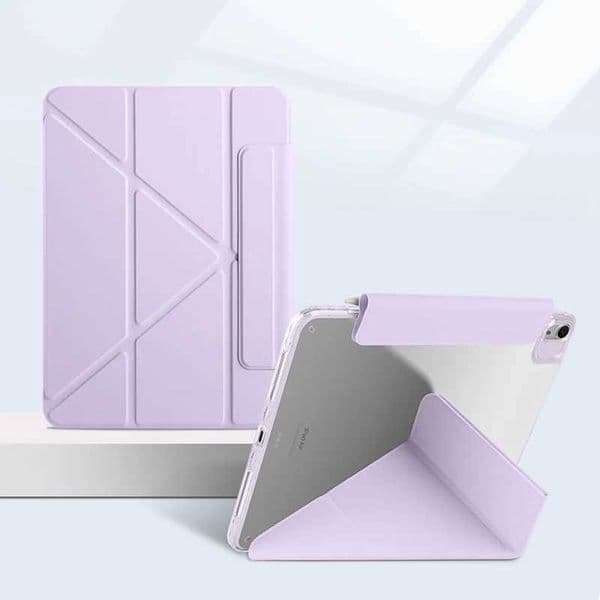 Funda For iPad 11 10 Generation Case Smart Fold Leather Acrylic Back Magnetic Cover For iPad 102 iPad 9 8 7 A16 Air 11 5 4 Case Z260618