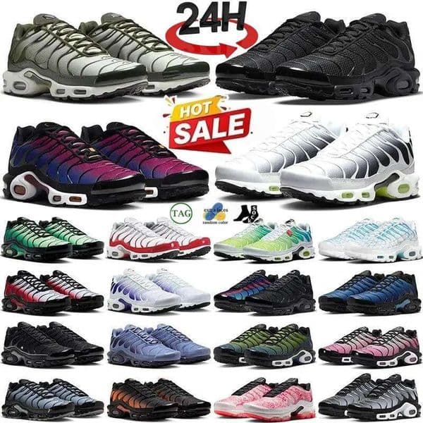 Sneakers Men Women Tn Plus Running Triple White Black Unity Sky Blue Ice Hyper Marseille Designer Tns Trainers Outdoor Jogging Sports Shoes Breathable size 36-46