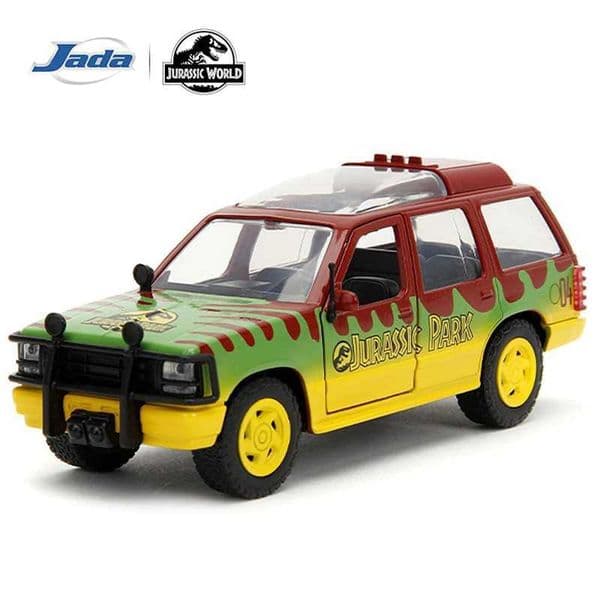 JADA Toys Diecast Model Car 132 Scale Collection Jurassic Park 1993 Ford Explorer Tour Vehicle Hollywood Rides Y260617USQ6