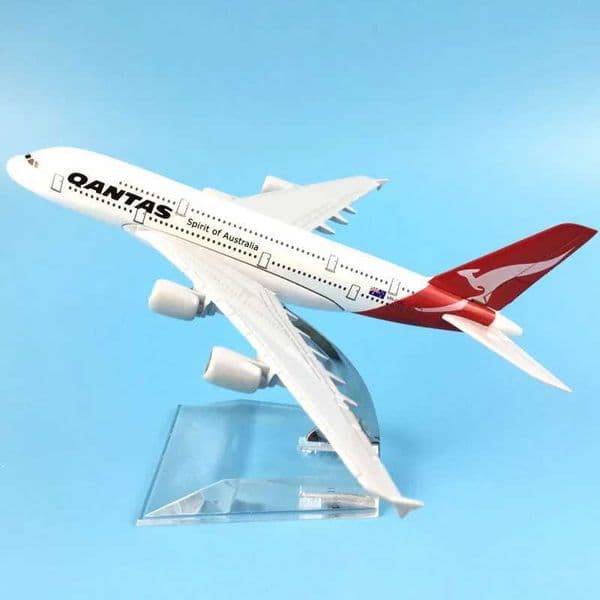 16cm Alloy Metal AIR Austran Qantas A380 Airlines Aircraft Airbus 380 Airways Airplane Model Plane Model W Stand Gift M6-043 Y260618EEM4