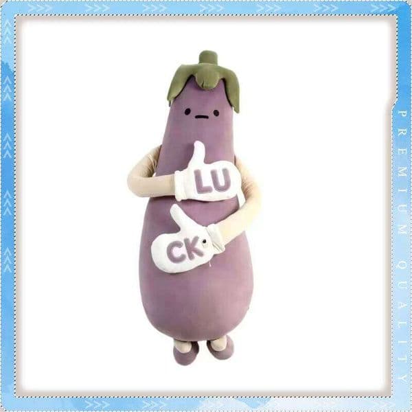 Mango Eggplant King Soft Plush Pillow Stuffed Doll Comfort Cushion Home Bedroom Decor Sleeping Companion Kids Lovely Gift W260618