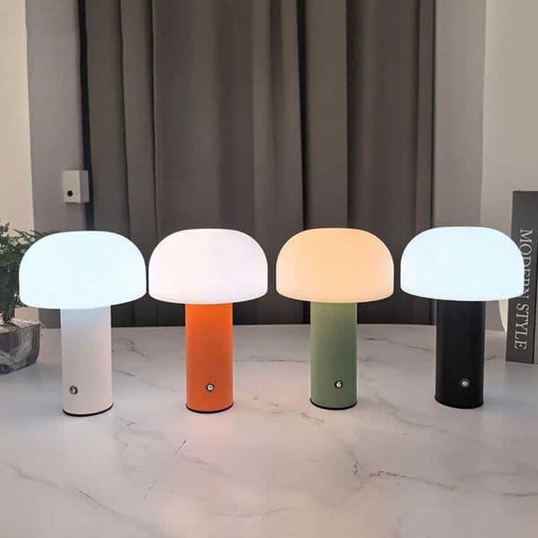 New Mushroom Lamp LED arg Table Lamp 3-colors Dimm Desk Lamp Mushroom Night Light for Bar Restaurant Bedroom Decoration Z260618