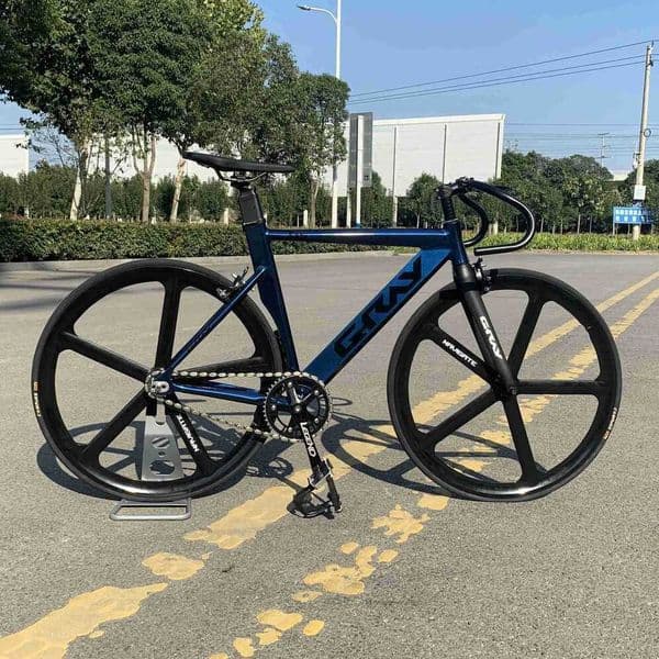 Mountain Bike AY Track Bike Fixie Bicycle Aluminum Alloy Frame Carbon Front se mtb Fork 700C Magnesium Wheel Single Speed Fixed Gear Cyclingl240105 UAS Road hu