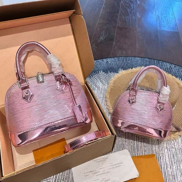 Women Shell Bag Handbag 2 Sizes Mini & Medium Shell Top Handle Bag Crossbody Bags Ladies Glossy Shoulder Bag Gift Box Packaging -Chaoka260617120
