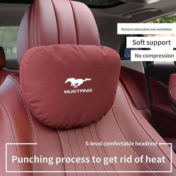 Car Interior 5-Color Waist Rest For Mustang GT Shelby Auto Headrest Support Seat Lumbar Cushion Soft Neck Pillow W260618