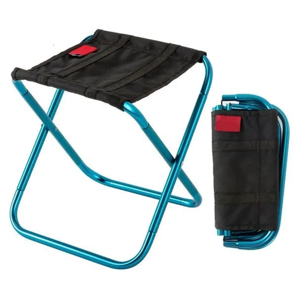 1PC Outdoor Aluminium Alloy Portable Folding Picnic Camping Stool MIni Storage Fishing Chair Ultralight Furniture 260618