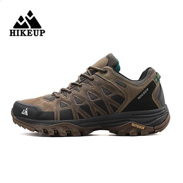 HIKEUP Arrival Mens Hiking Shoes Breathable Lace Up Trekking Male Cushioning Outdoor Climbing Tourism Sneakers for Men 260618